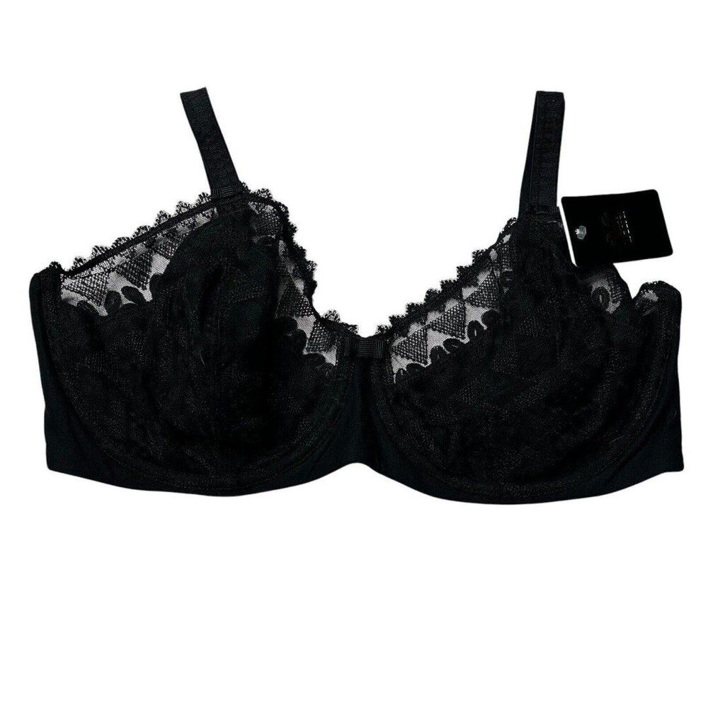 New Wacoal Purity Classic Underwire Soft Black Lace bra 36DD